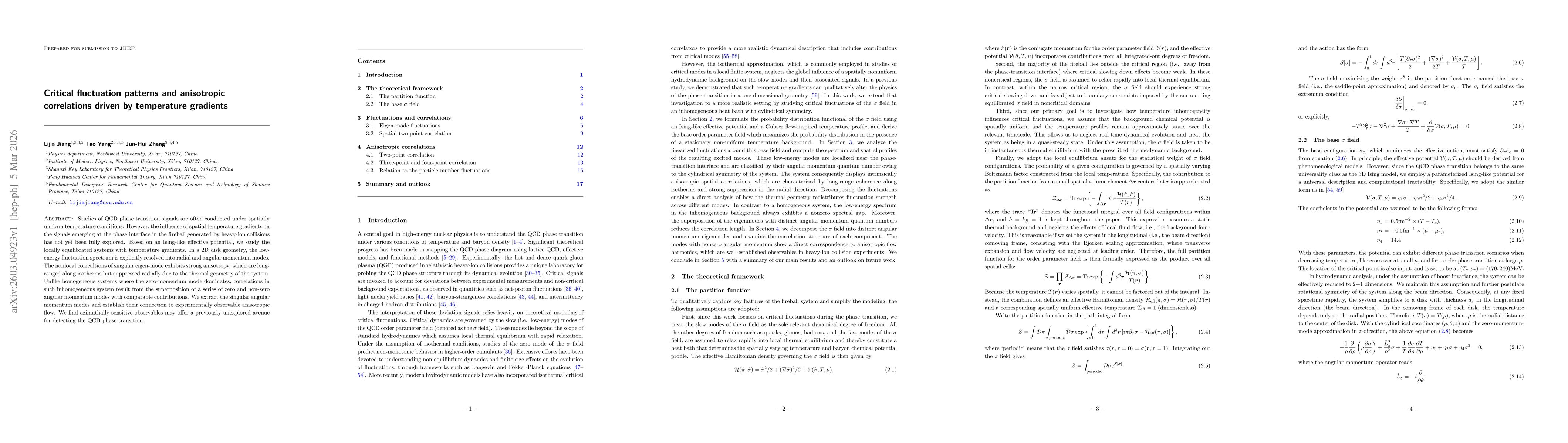 Thumbnail for Critical fluctuation patterns and anisotropic correlations driven by temperature gradients