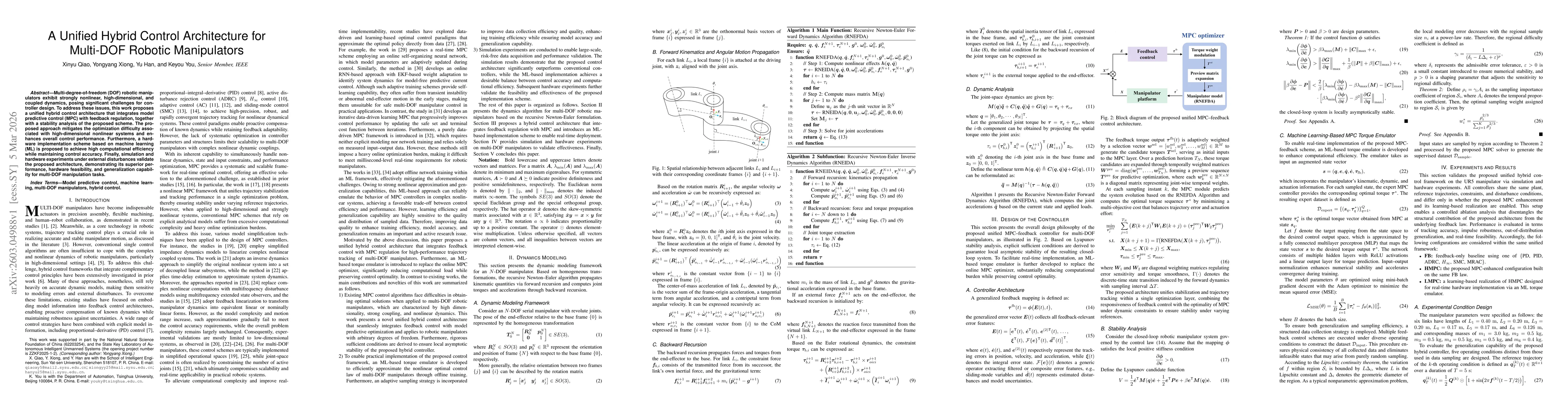 Thumbnail for A Unified Hybrid Control Architecture for Multi-DOF Robotic Manipulators