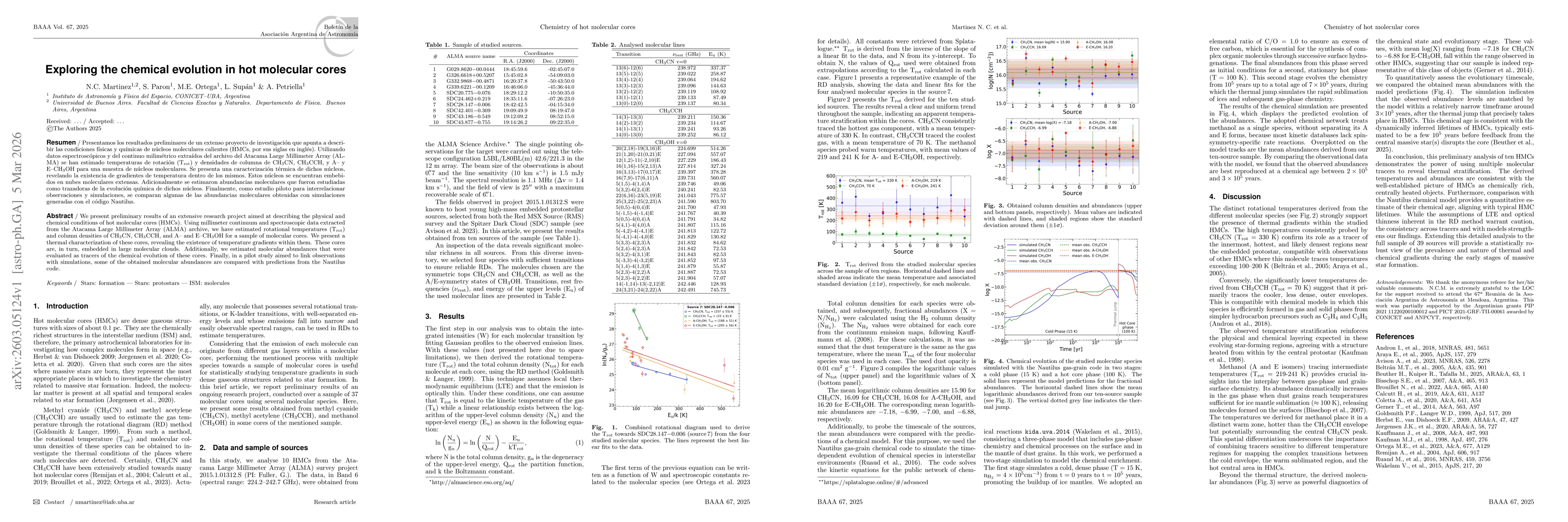 Thumbnail for Exploring the chemical evolution in hot molecular cores