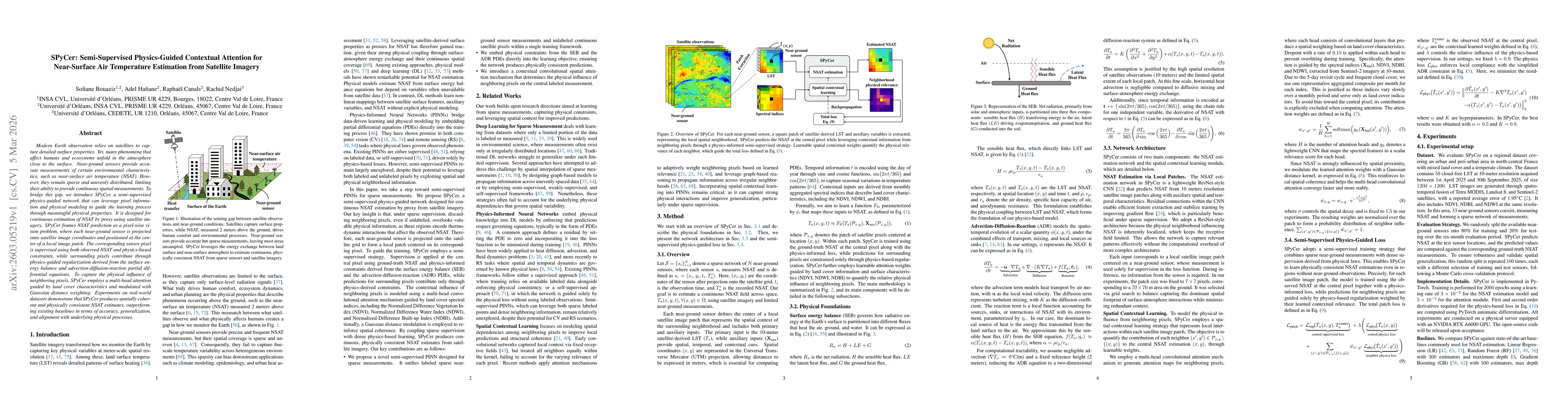 Thumbnail for SPyCer: Semi-Supervised Physics-Guided Contextual Attention for Near-Surface Air Temperature Estimation from Satellite Imagery