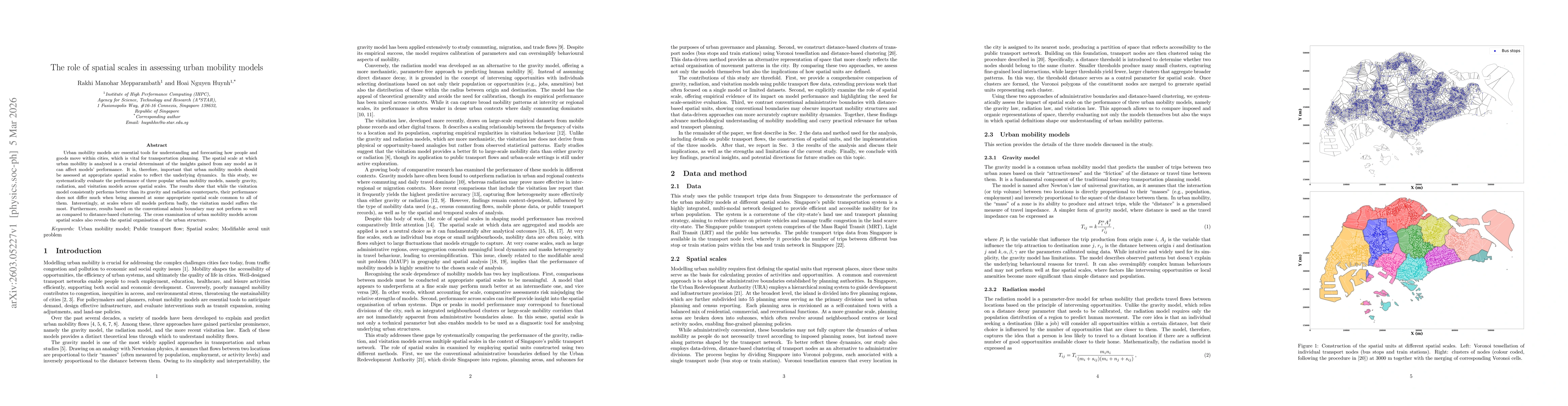 Thumbnail for The role of spatial scales in assessing urban mobility models