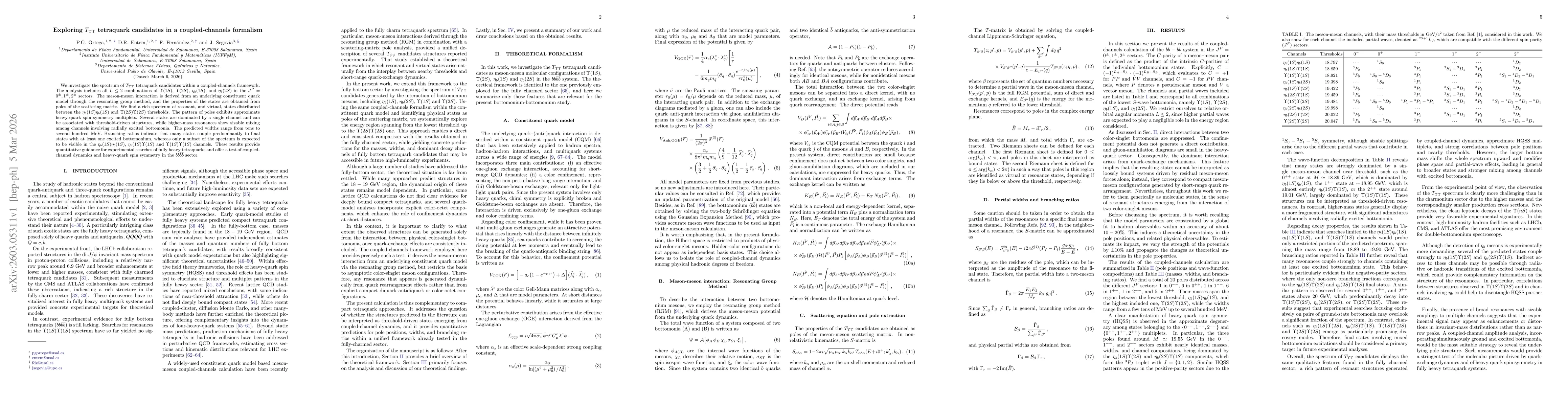 Thumbnail for Exploring $T_{ΥΥ}$ tetraquark candidates in a coupled-channels formalism