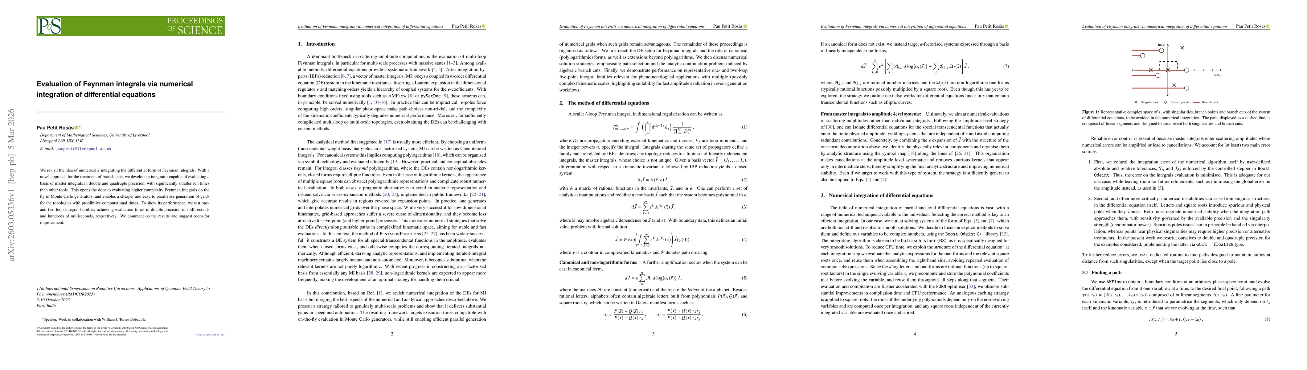 Thumbnail for Evaluation of Feynman integrals via numerical integration of differential equations