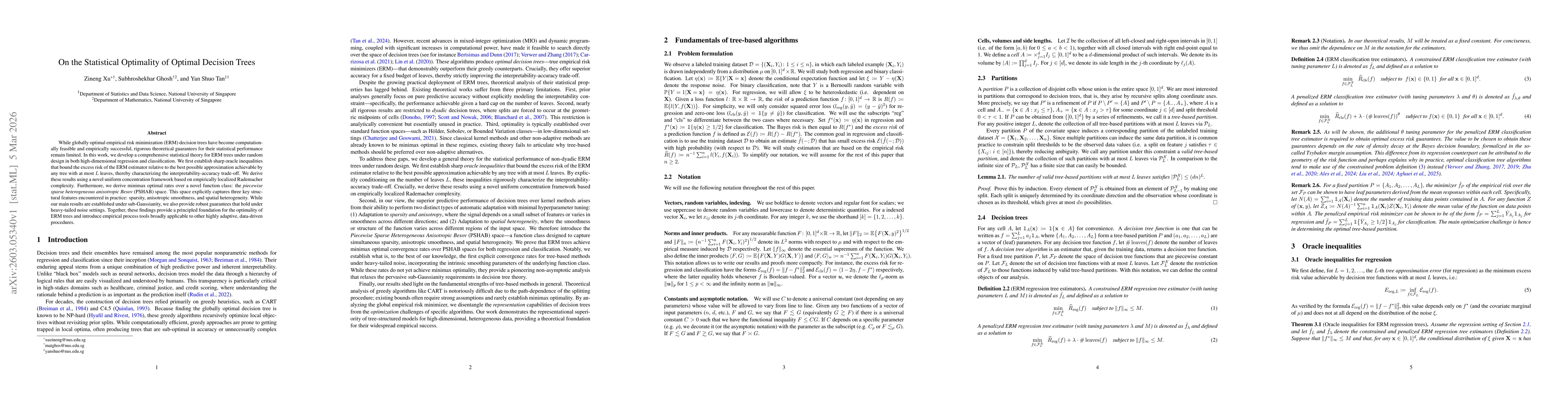 Thumbnail for On the Statistical Optimality of Optimal Decision Trees