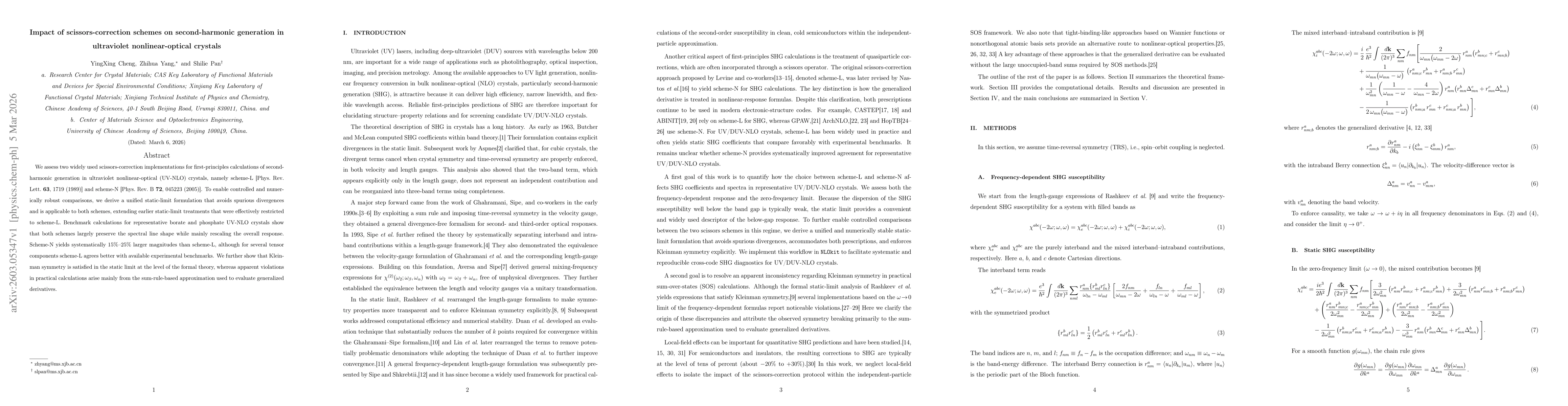 Thumbnail for Impact of scissors-correction schemes on second-harmonic generation in ultraviolet nonlinear-optical crystals