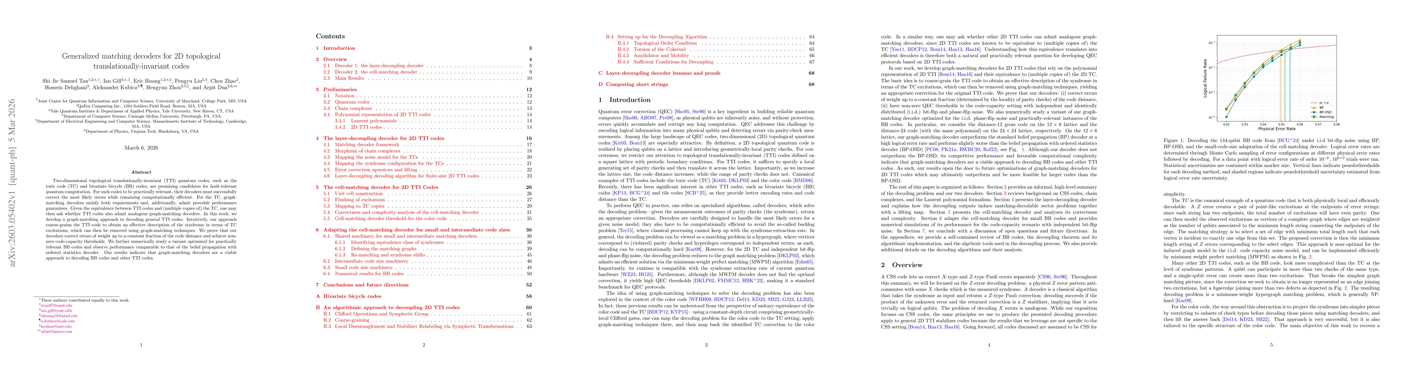 Thumbnail for Generalized matching decoders for 2D topological translationally-invariant codes