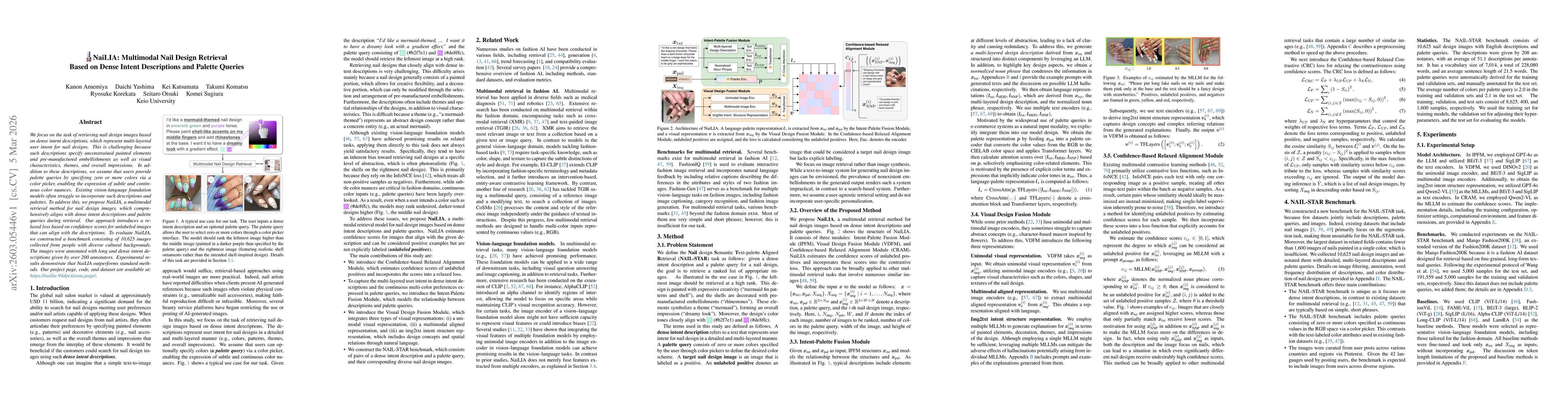 Thumbnail for NaiLIA: Multimodal Nail Design Retrieval Based on Dense Intent Descriptions and Palette Queries