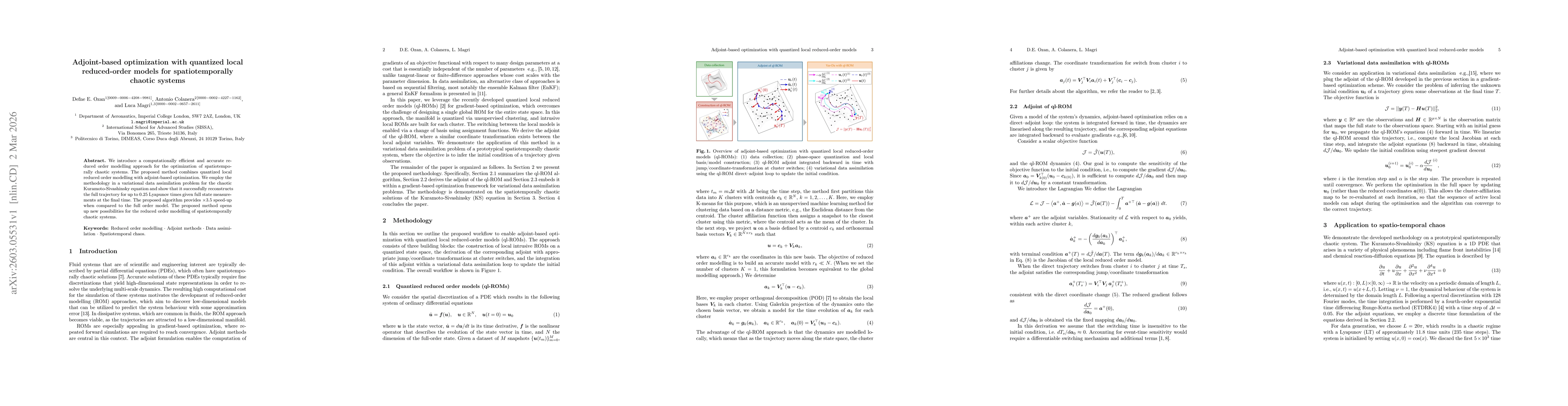 Thumbnail for Adjoint-based optimization with quantized local reduced-order models for spatiotemporally chaotic systems