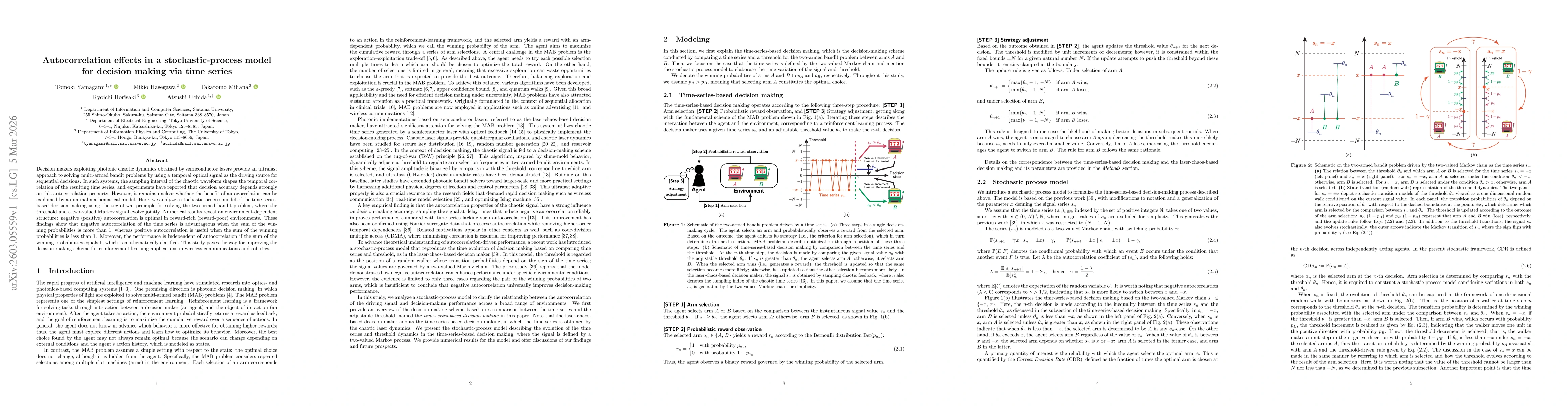 Thumbnail for Autocorrelation effects in a stochastic-process model for decision making via time series
