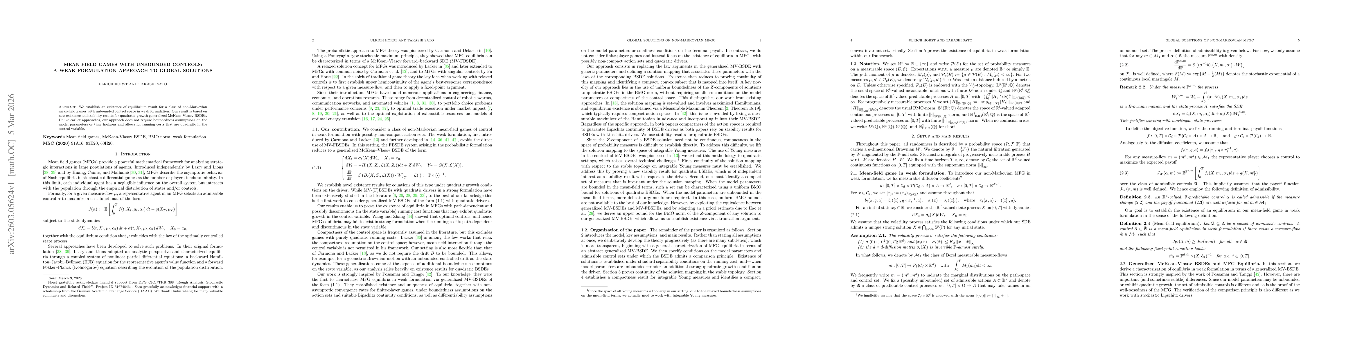 Thumbnail for Mean-field games with unbounded controls: a weak formulation approach to global solutions