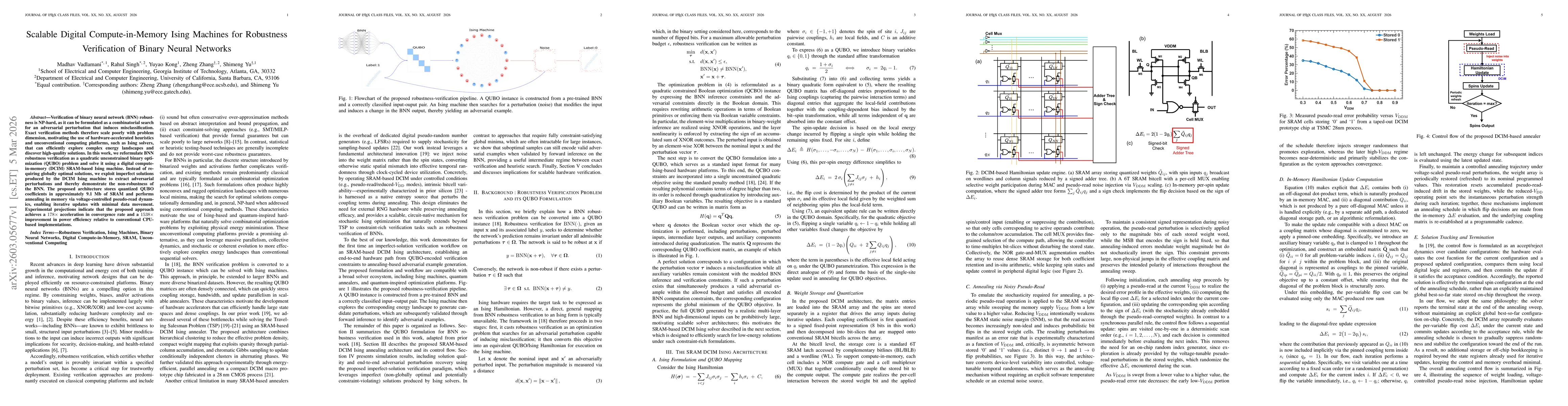 Thumbnail for Scalable Digital Compute-in-Memory Ising Machines for Robustness Verification of Binary Neural Networks