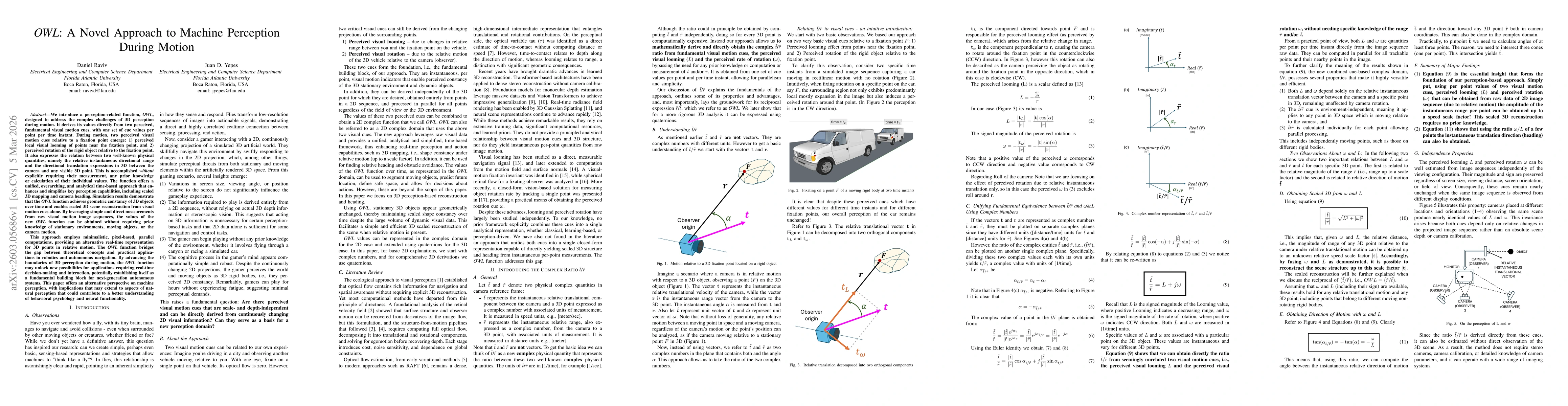 Thumbnail for OWL: A Novel Approach to Machine Perception During Motion