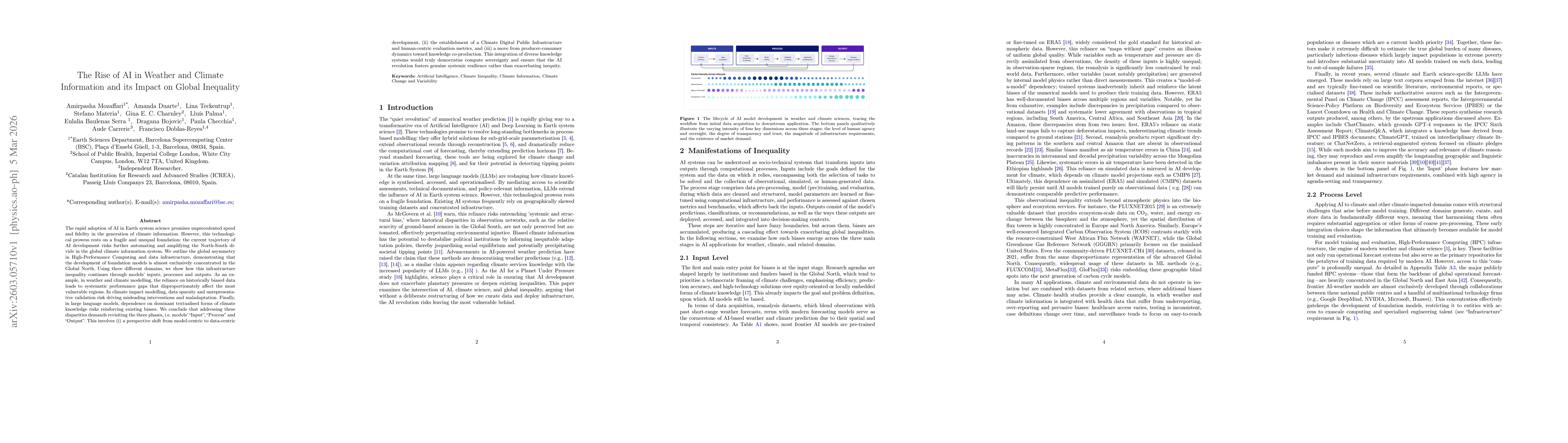 Thumbnail for The Rise of AI in Weather and Climate Information and its Impact on Global Inequality