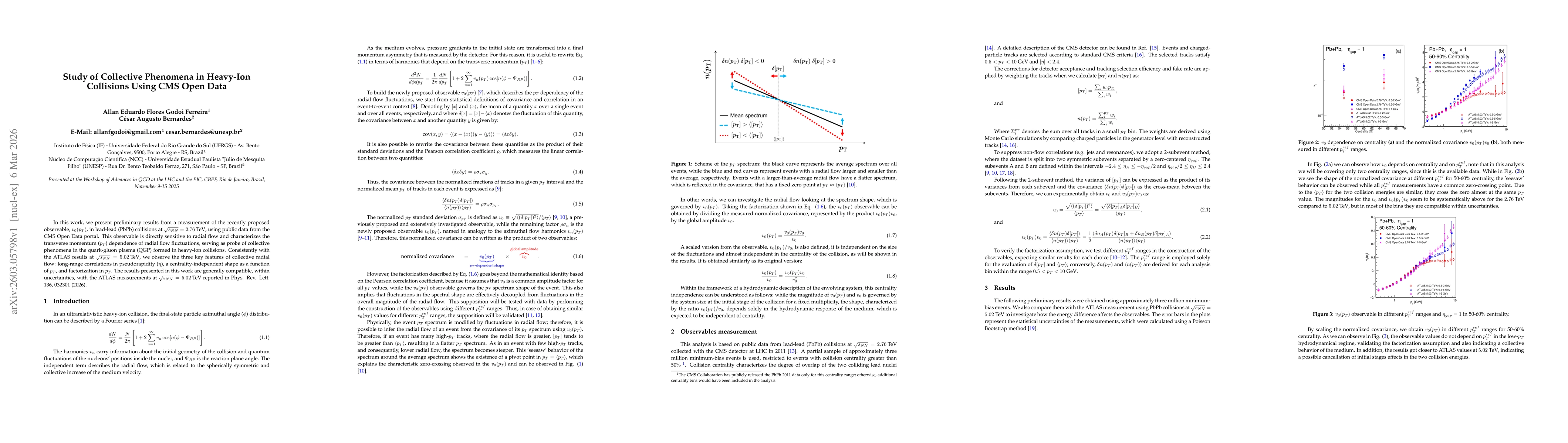 Thumbnail for Study of Collective Phenomena in Heavy-Ion Collisions Using CMS Open Data