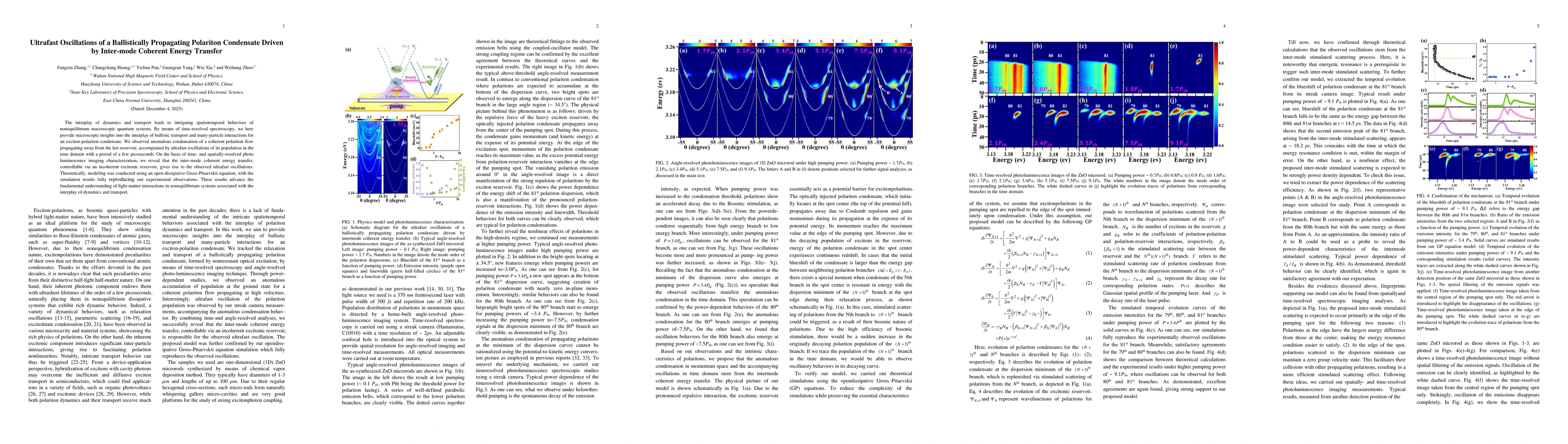 Thumbnail for Ultrafast Oscillations of a Ballistically Propagating Polariton Condensate Driven by Inter-mode Coherent Energy Transfer