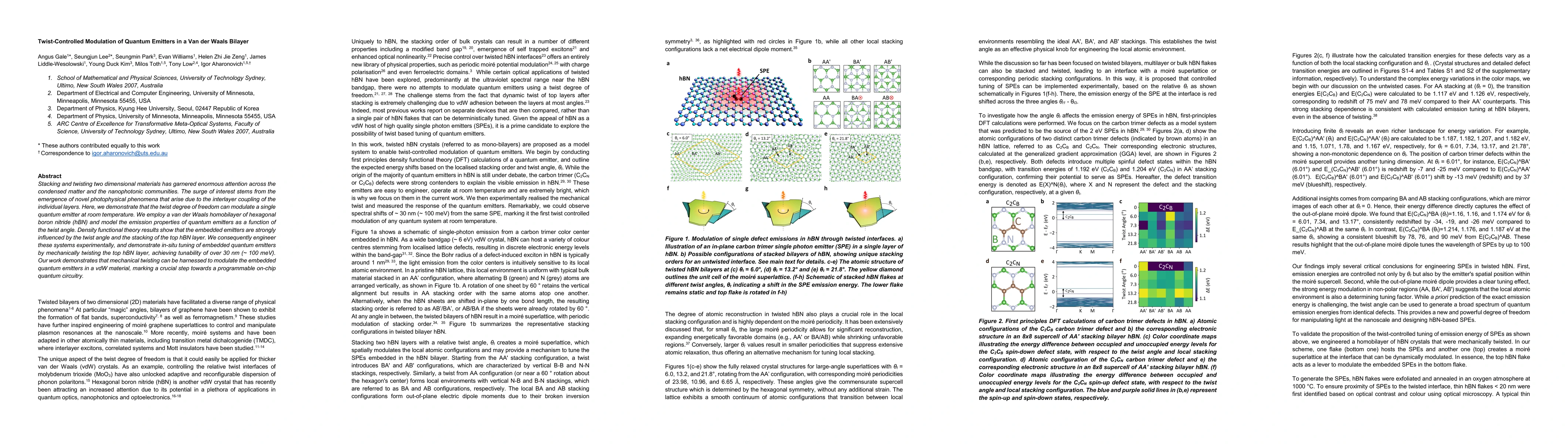 Thumbnail for Twist-Controlled Modulation of Quantum Emitters in a Van der Waals Bilayer