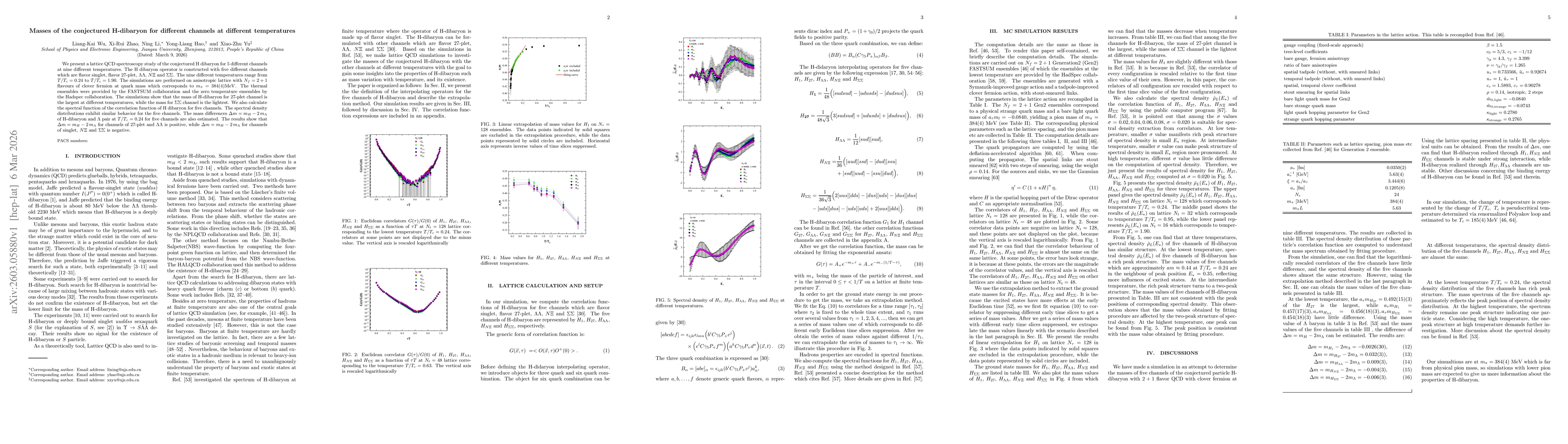Thumbnail for Masses of the conjectured H-dibaryon for different channels at different temperatures