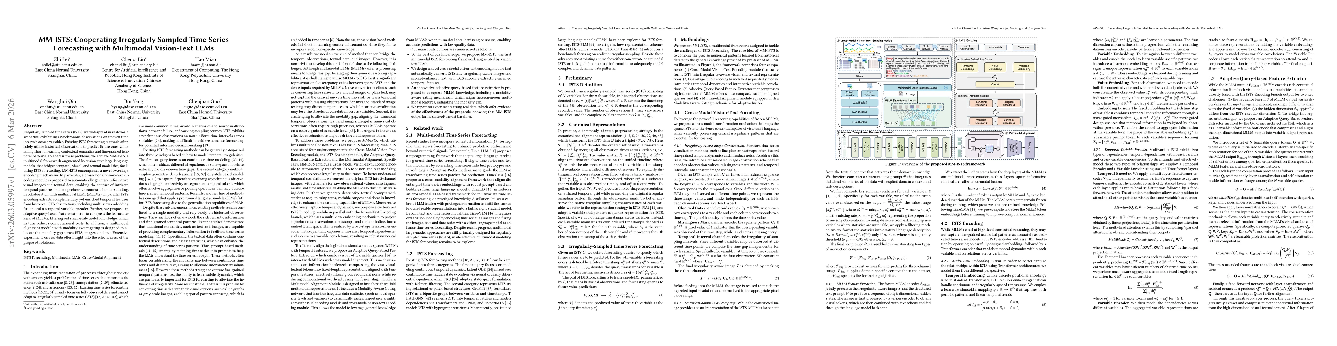 Thumbnail for MM-ISTS: Cooperating Irregularly Sampled Time Series Forecasting with Multimodal Vision-Text LLMs