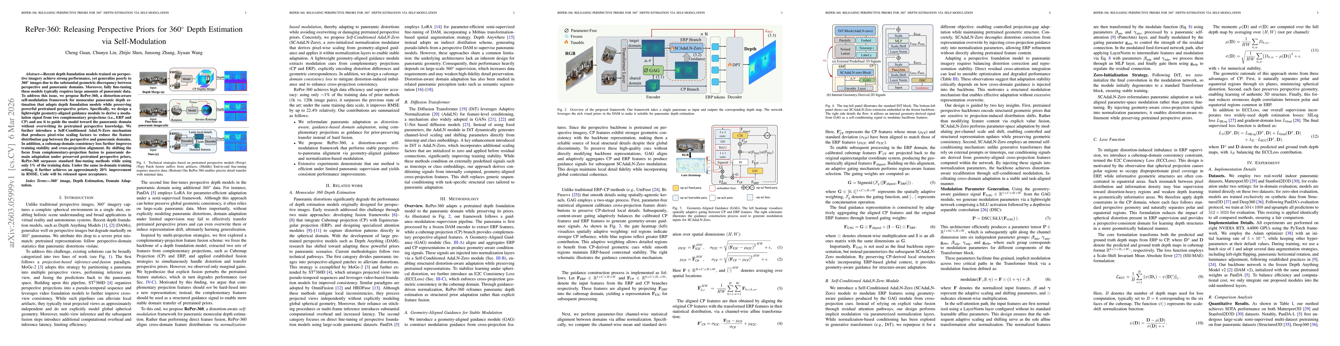 Thumbnail for RePer-360: Releasing Perspective Priors for 360$^\circ$ Depth Estimation via Self-Modulation
