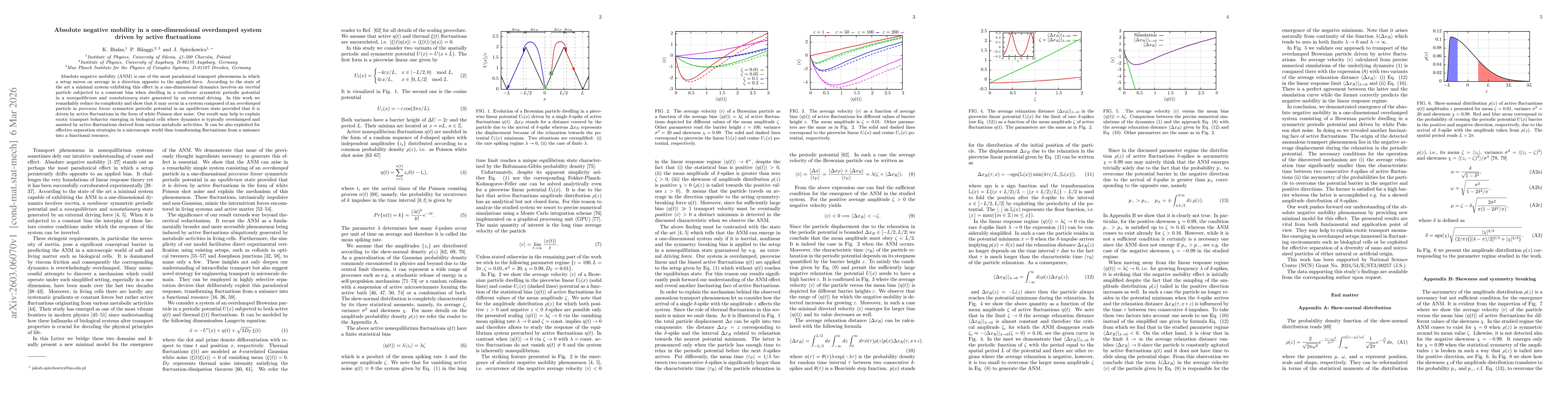 Thumbnail for Absolute negative mobility in a one-dimensional overdamped system driven by active fluctuations