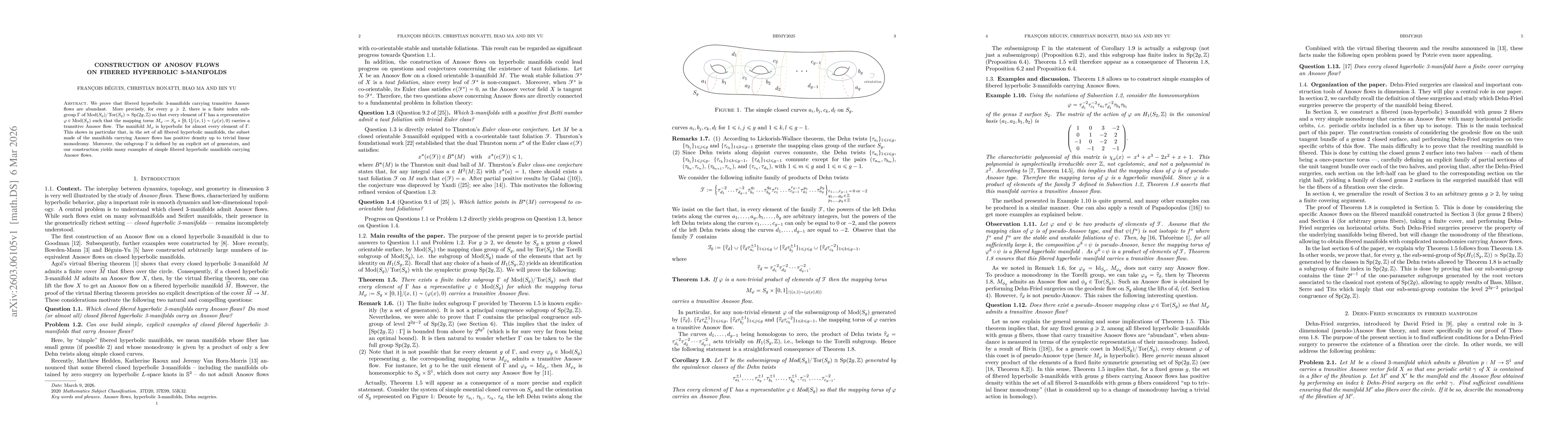 Thumbnail for Construction of Anosov flows on fibered hyperbolic 3-manifolds