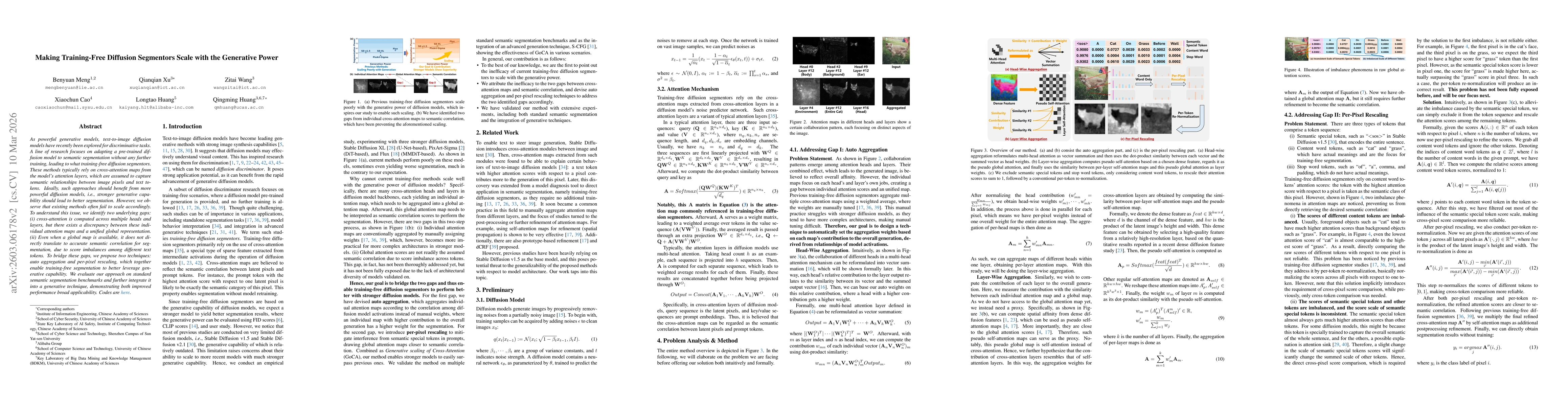 Thumbnail for Making Training-Free Diffusion Segmentors Scale with the Generative Power