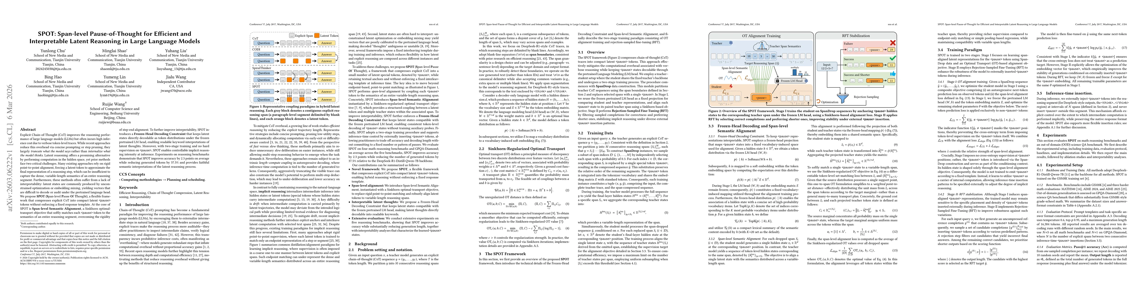 Thumbnail for SPOT: Span-level Pause-of-Thought for Efficient and Interpretable Latent Reasoning in Large Language Models
