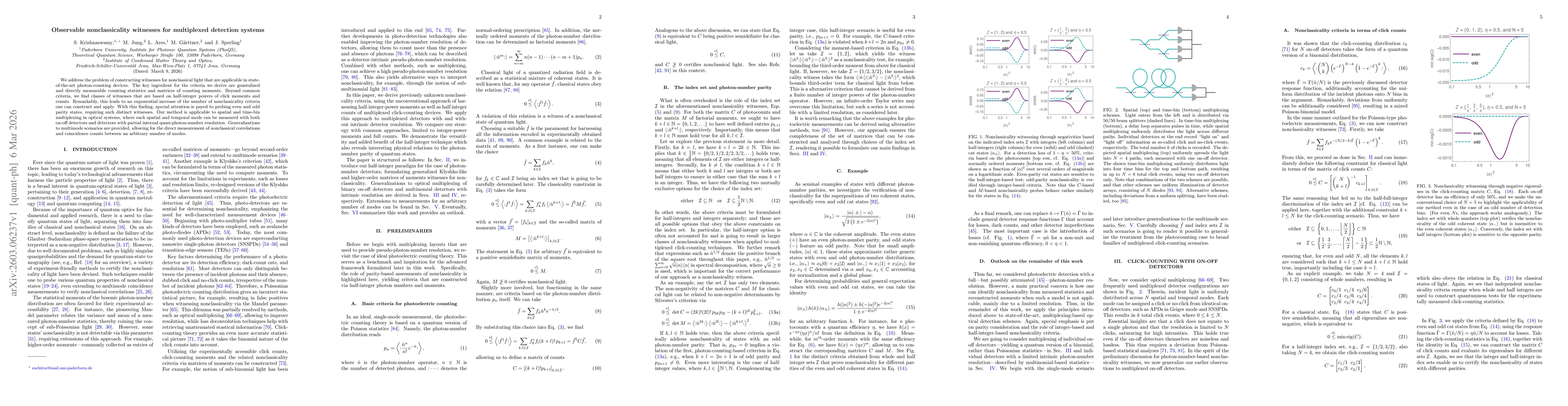 Thumbnail for Observable nonclassicality witnesses for multiplexed detection systems