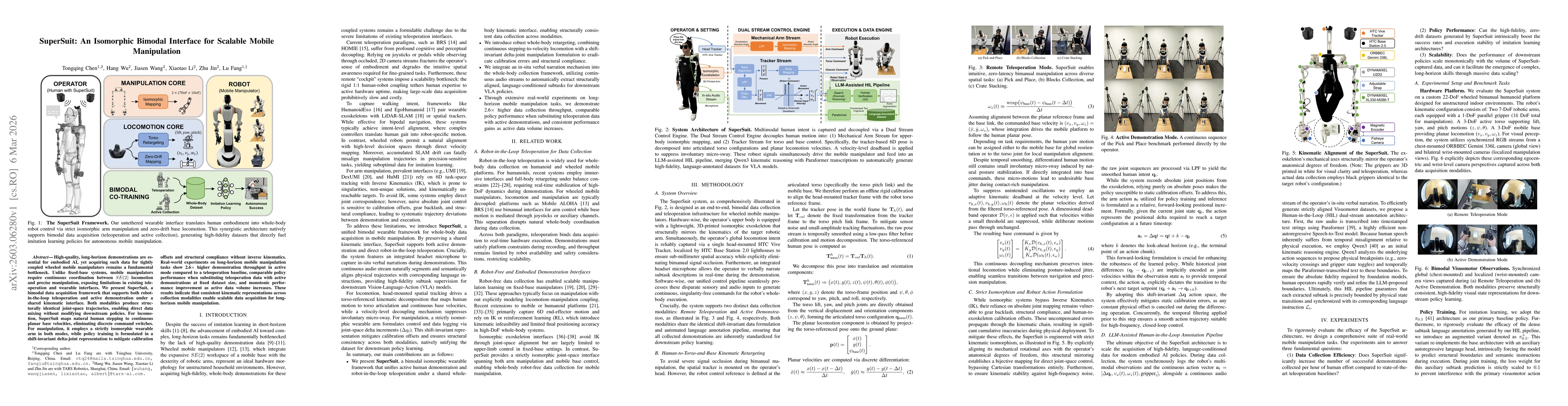 Thumbnail for SuperSuit: An Isomorphic Bimodal Interface for Scalable Mobile Manipulation