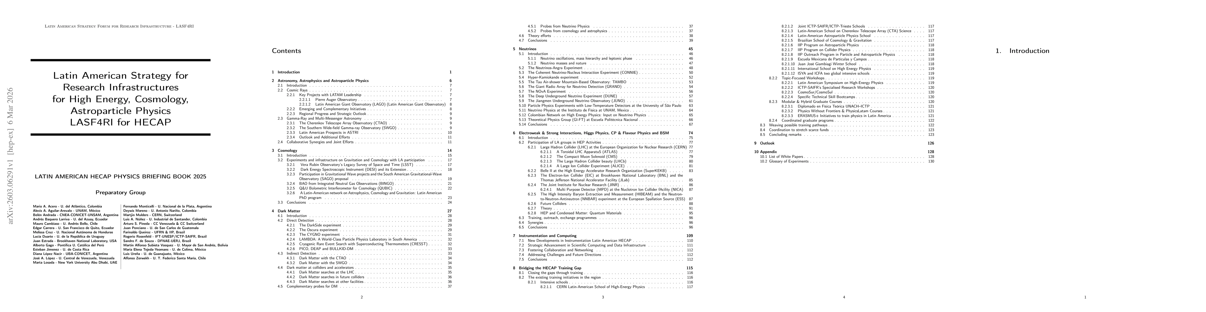 Thumbnail for Latin American HECAP Physics Briefing Book 2025