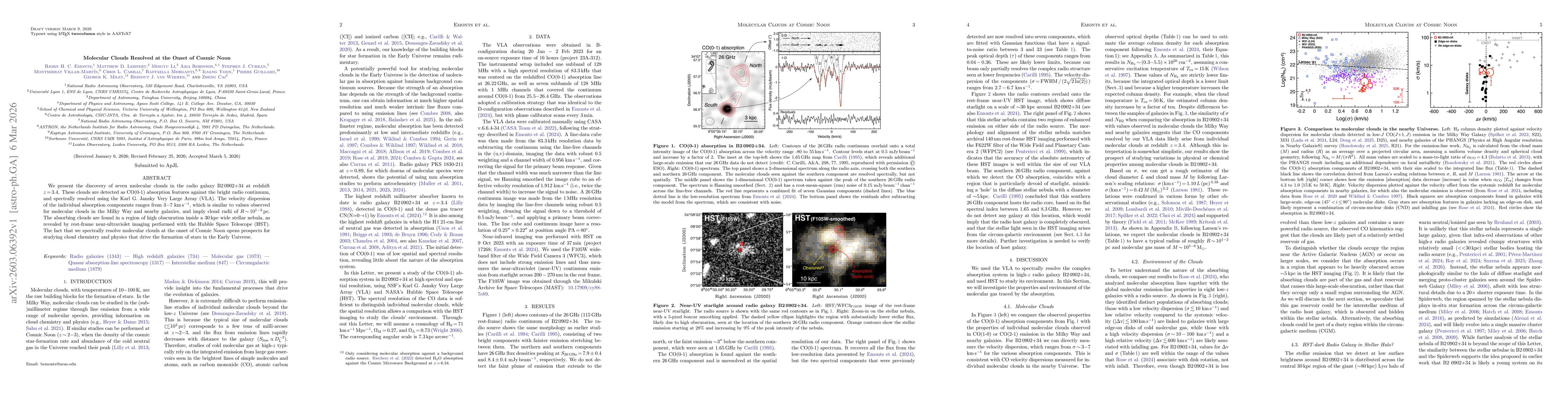 Thumbnail for Molecular Clouds Resolved at the Onset of Cosmic Noon