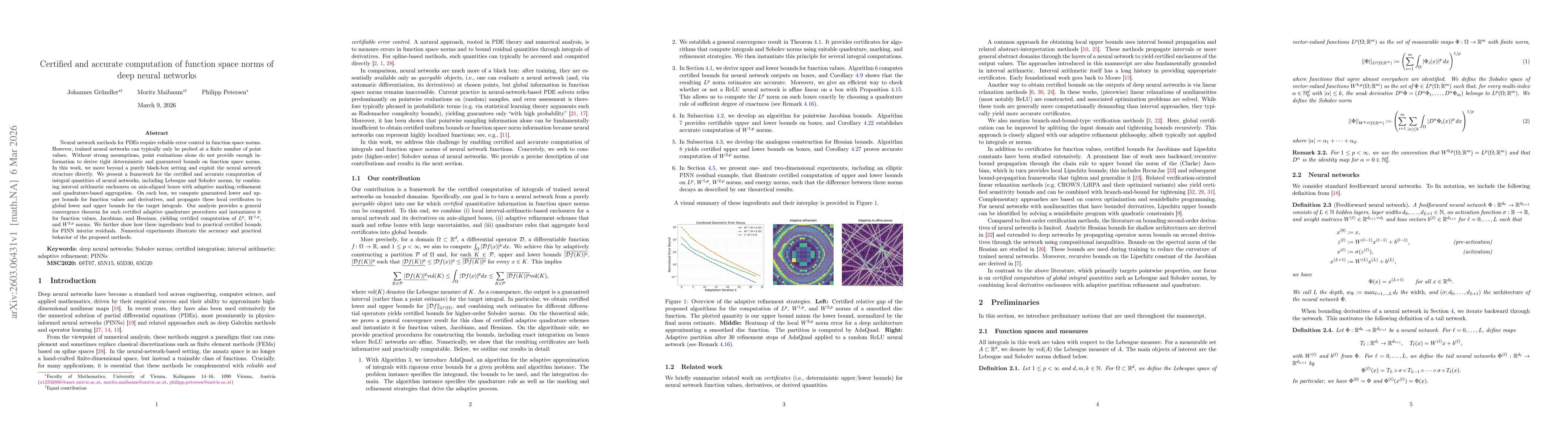 Thumbnail for Certified and accurate computation of function space norms of deep neural networks