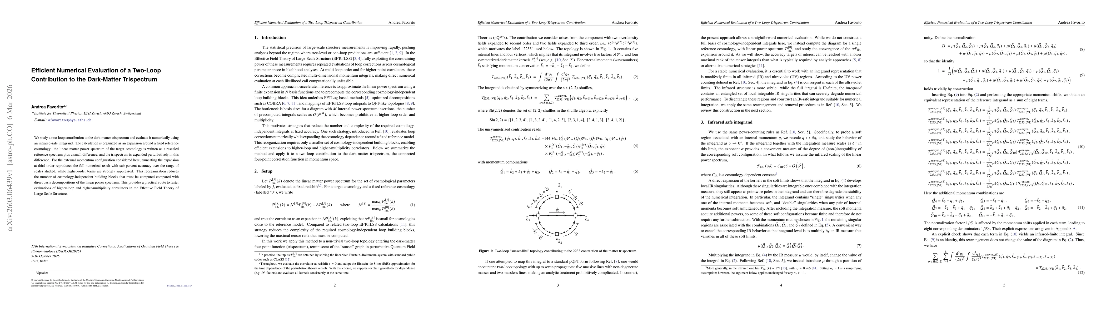 Thumbnail for Efficient Numerical Evaluation of a Two-Loop Contribution to the Dark-Matter Trispectrum