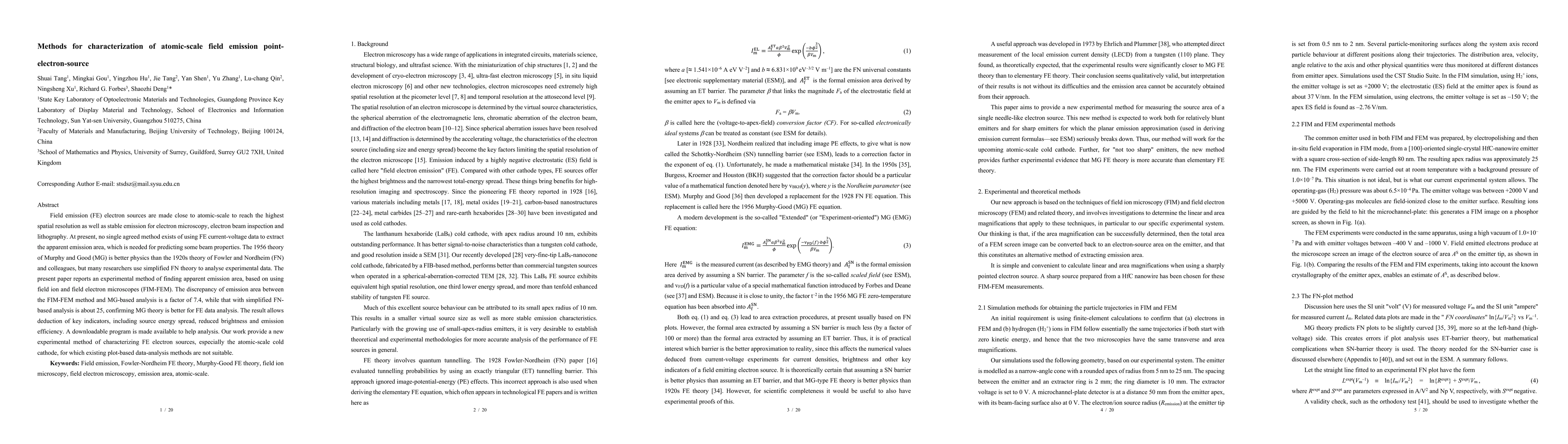Thumbnail for Methods for characterization of atomic-scale field emission point-electron-source