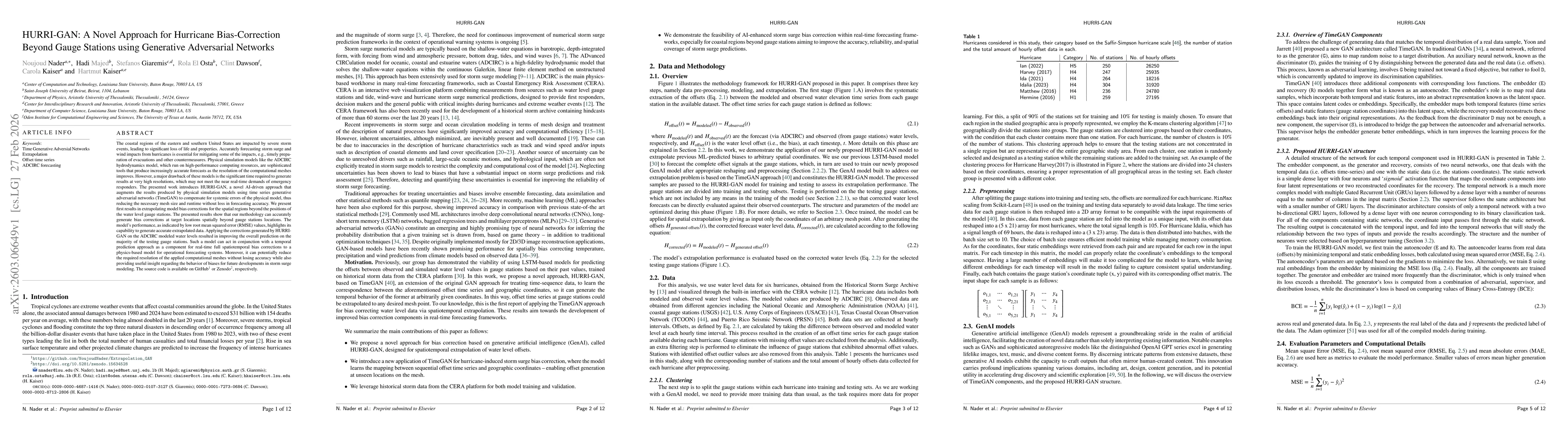 Thumbnail for HURRI-GAN: A Novel Approach for Hurricane Bias-Correction Beyond Gauge Stations using Generative Adversarial Networks