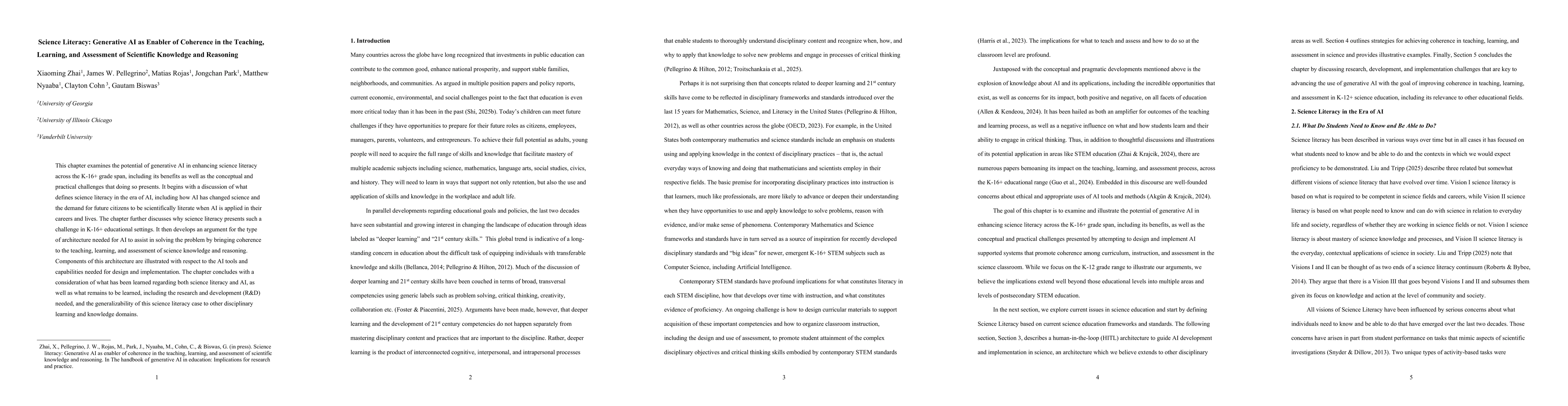 Thumbnail for Science Literacy: Generative AI as Enabler of Coherence in the Teaching, Learning, and Assessment of Scientific Knowledge and Reasoning