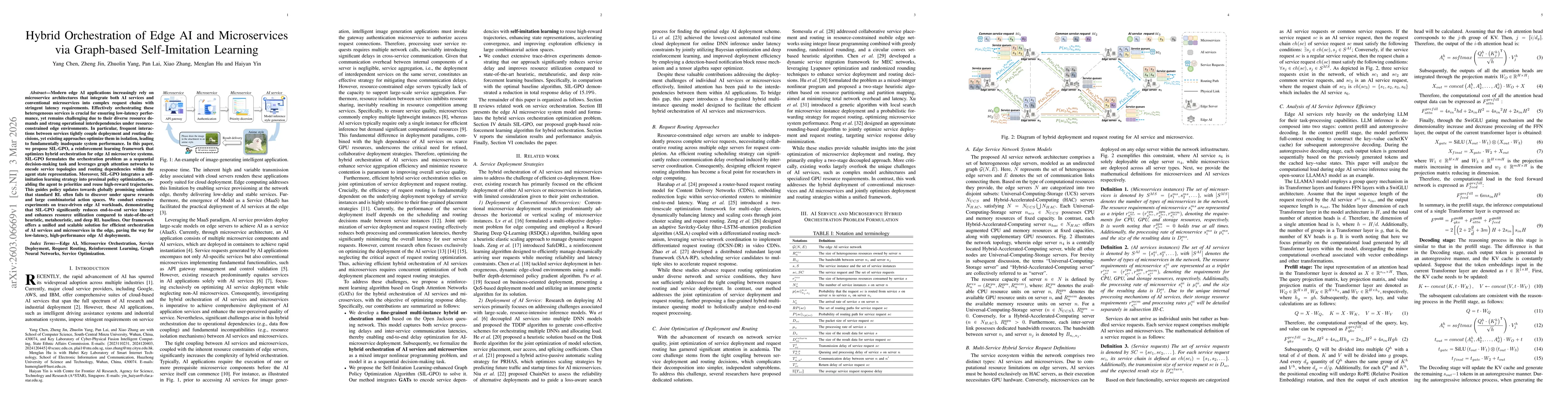 Thumbnail for Hybrid Orchestration of Edge AI and Microservices via Graph-based Self-Imitation Learning