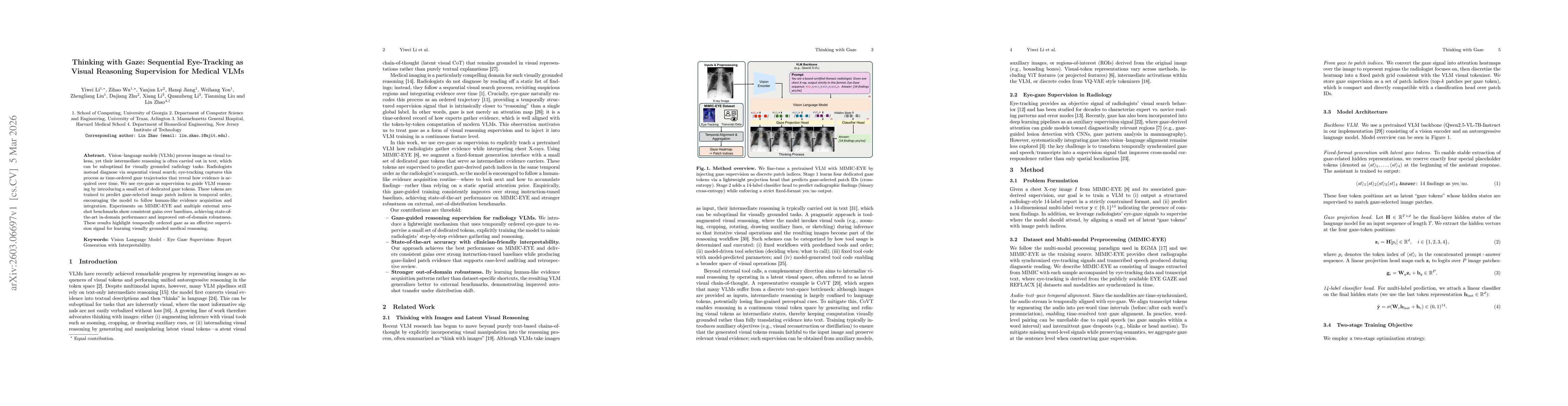 Thumbnail for Thinking with Gaze: Sequential Eye-Tracking as Visual Reasoning Supervision for Medical VLMs