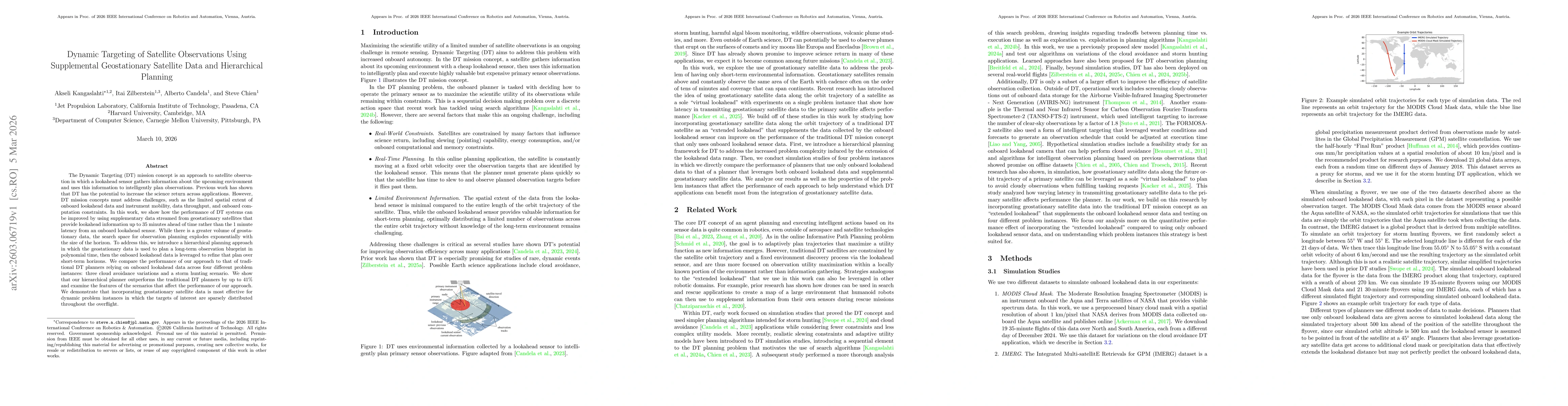 Thumbnail for Dynamic Targeting of Satellite Observations Using Supplemental Geostationary Satellite Data and Hierarchical Planning