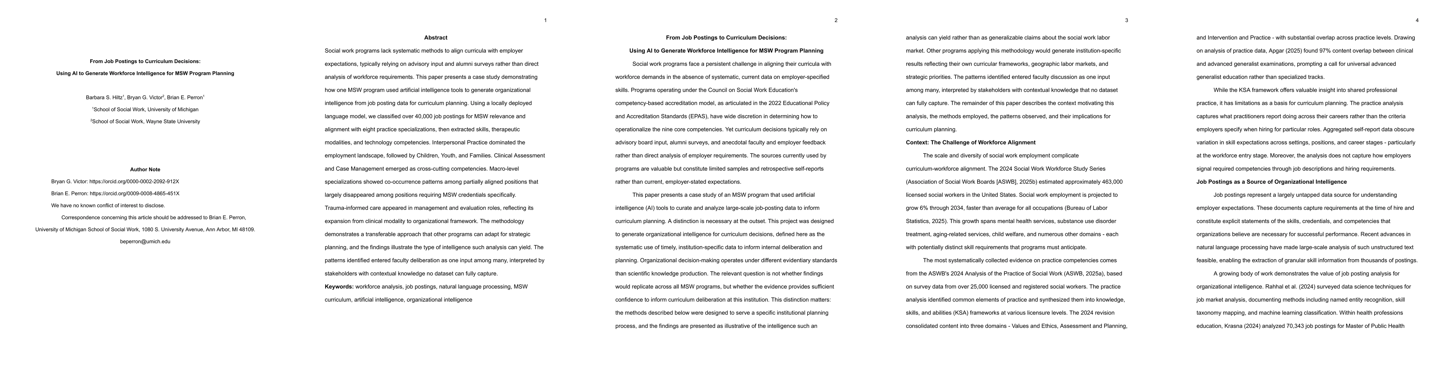 Thumbnail for From Job Postings to Curriculum Decisions: Using AI to Generate Workforce Intelligence for MSW Program Planning
