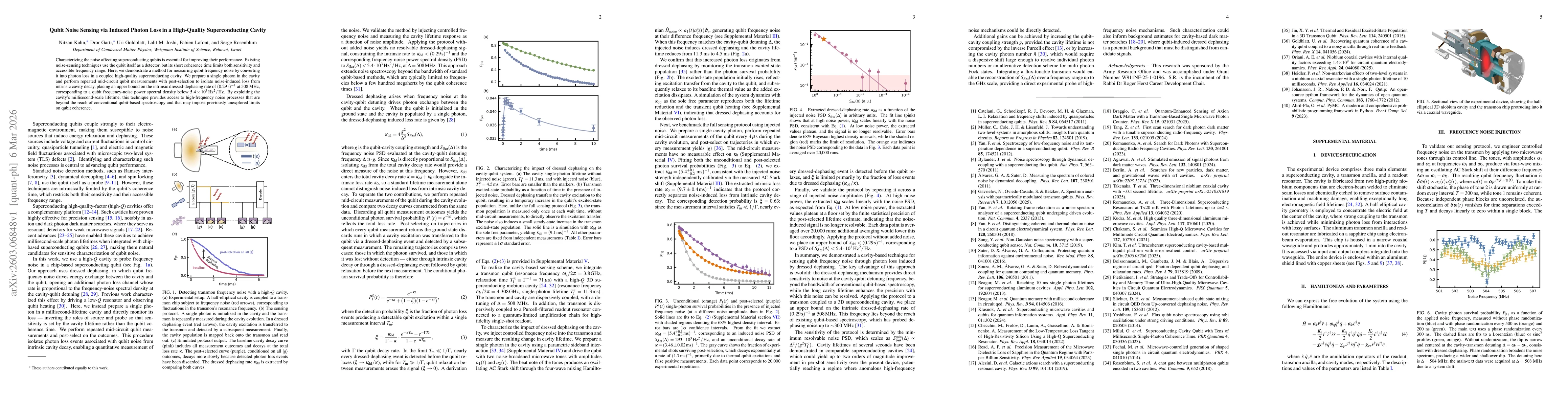 Thumbnail for Qubit Noise Sensing via Induced Photon Loss in a High-Quality Superconducting Cavity