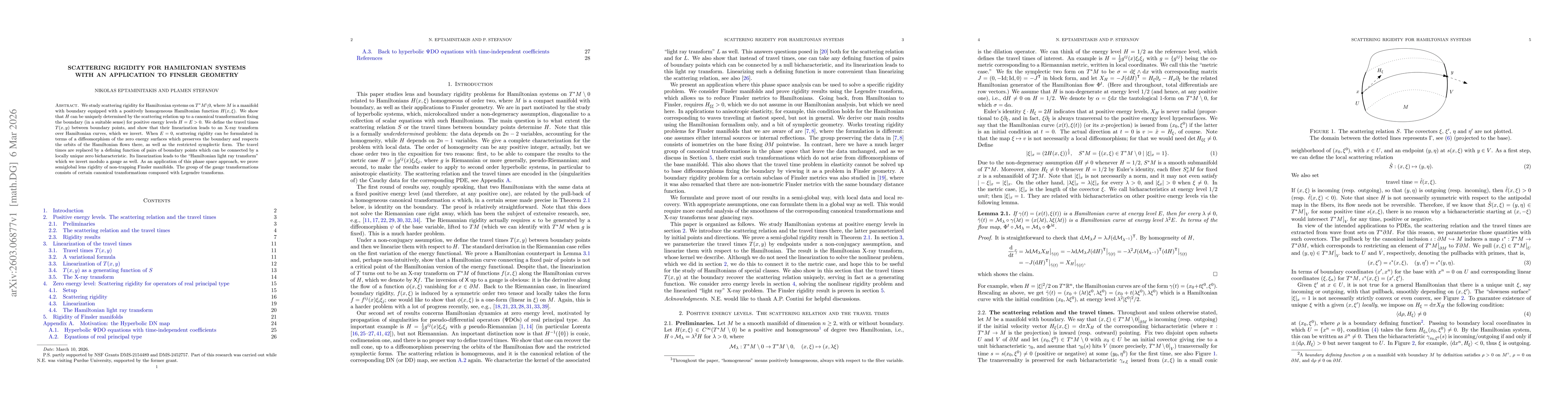 Thumbnail for Scattering rigidity for Hamiltonian systems with an application to Finsler geometry