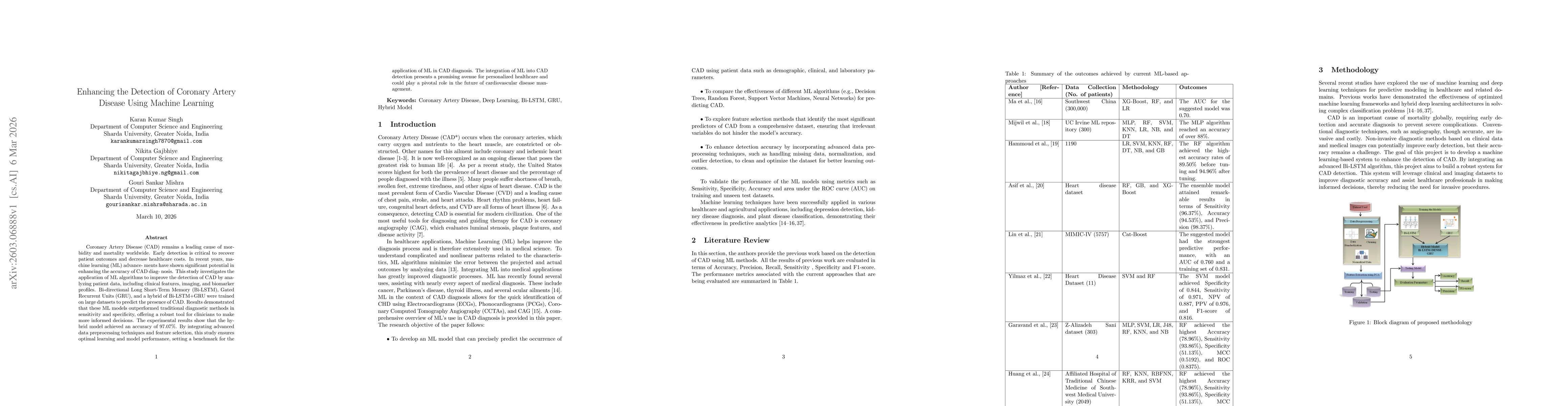 Thumbnail for Enhancing the Detection of Coronary Artery Disease Using Machine Learning