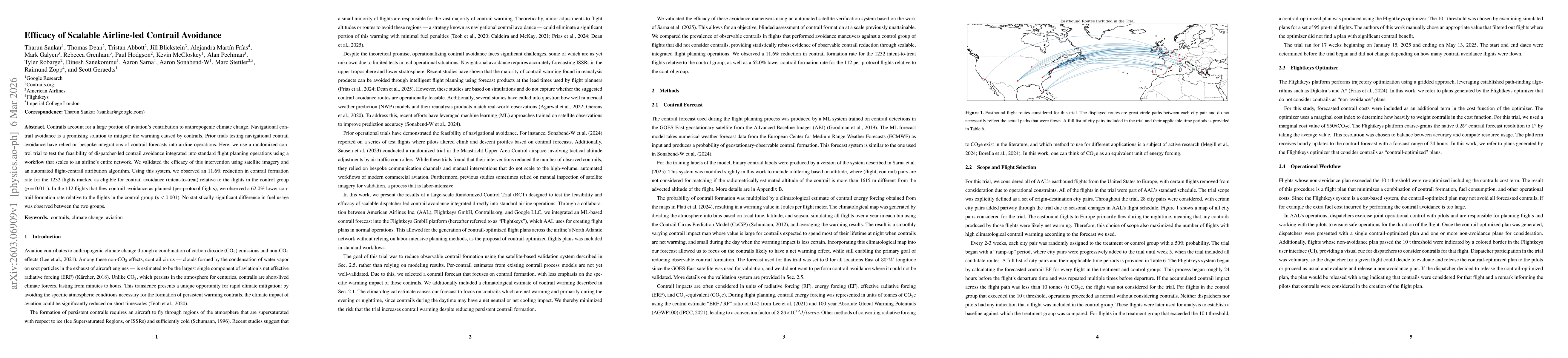 Thumbnail for Efficacy of Scalable Airline-led Contrail Avoidance
