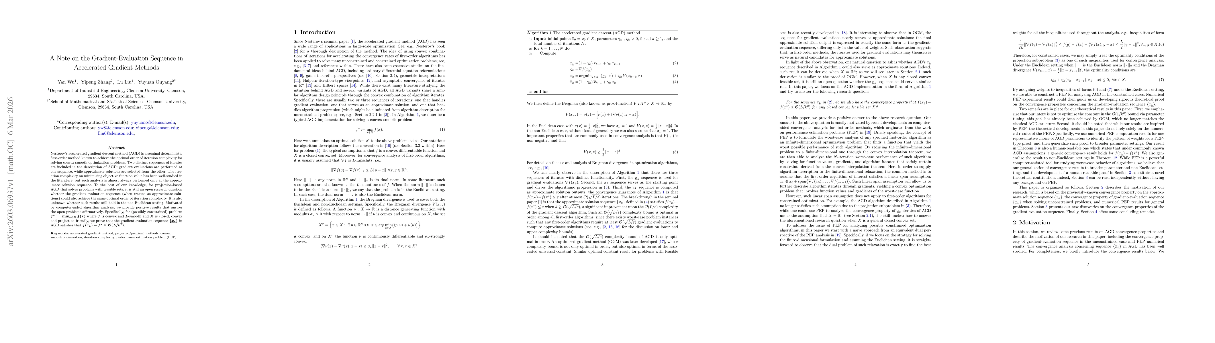 Thumbnail for A Note on the Gradient-Evaluation Sequence in Accelerated Gradient Methods