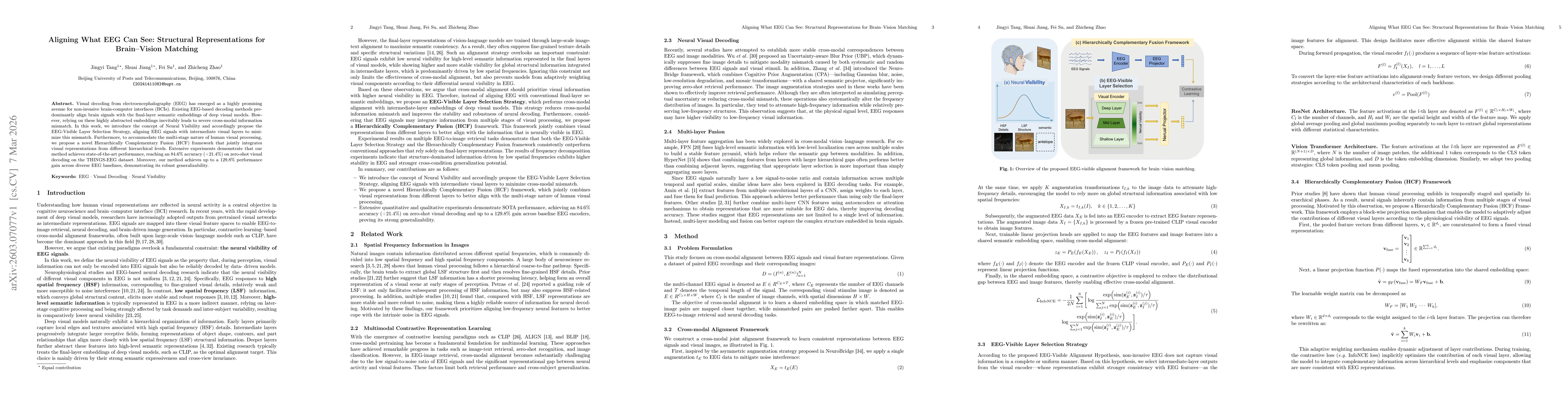 Thumbnail for Aligning What EEG Can See: Structural Representations for Brain-Vision Matching