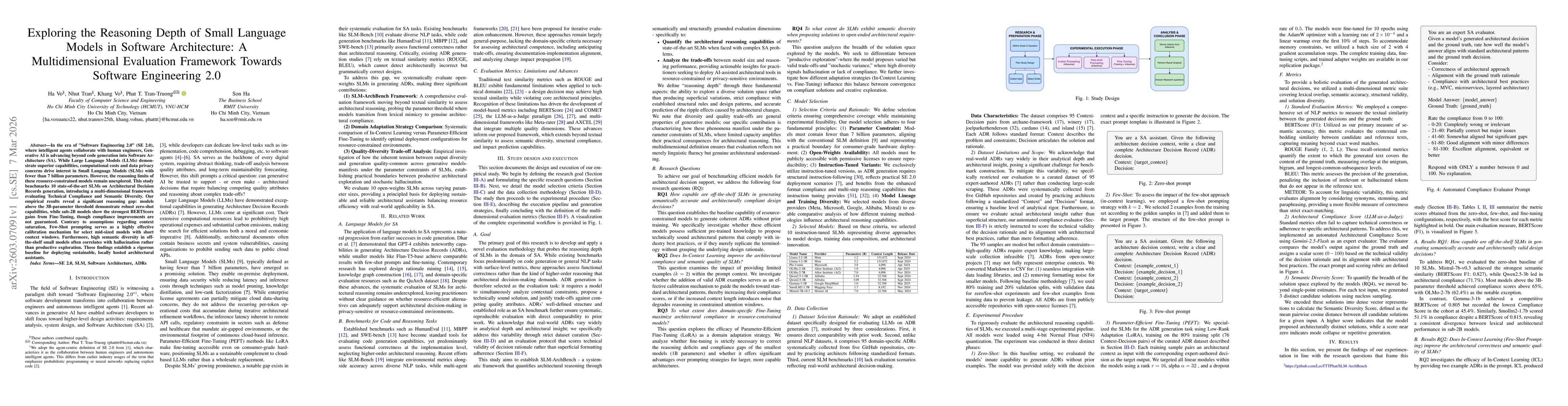 Thumbnail for Exploring the Reasoning Depth of Small Language Models in Software Architecture: A Multidimensional Evaluation Framework Towards Software Engineering 2.0