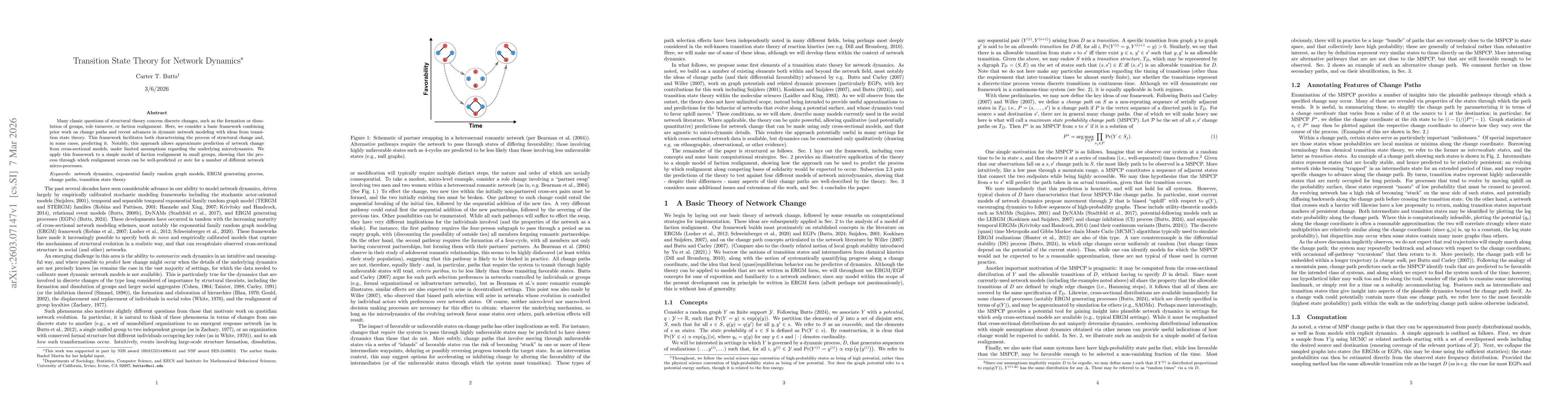 Thumbnail for Transition State Theory for Network Dynamics