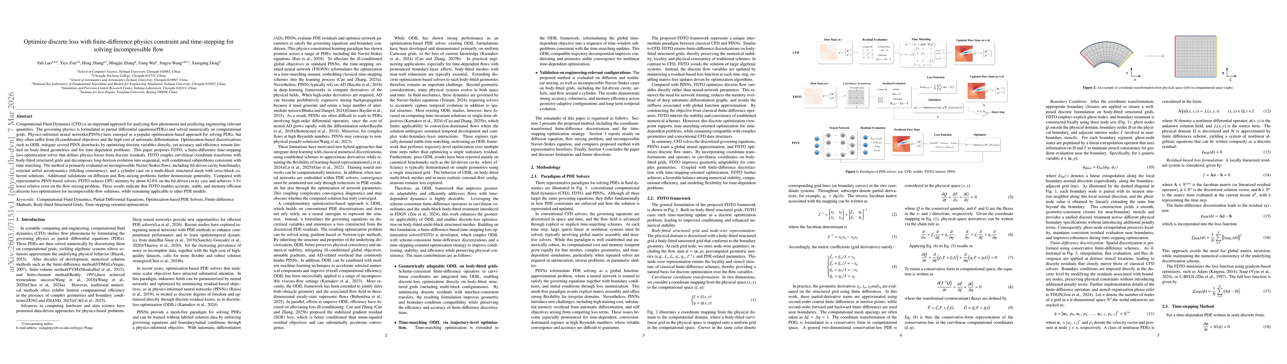 Thumbnail for Optimize discrete loss with finite-difference physics constraint and time-stepping for solving incompressible flow