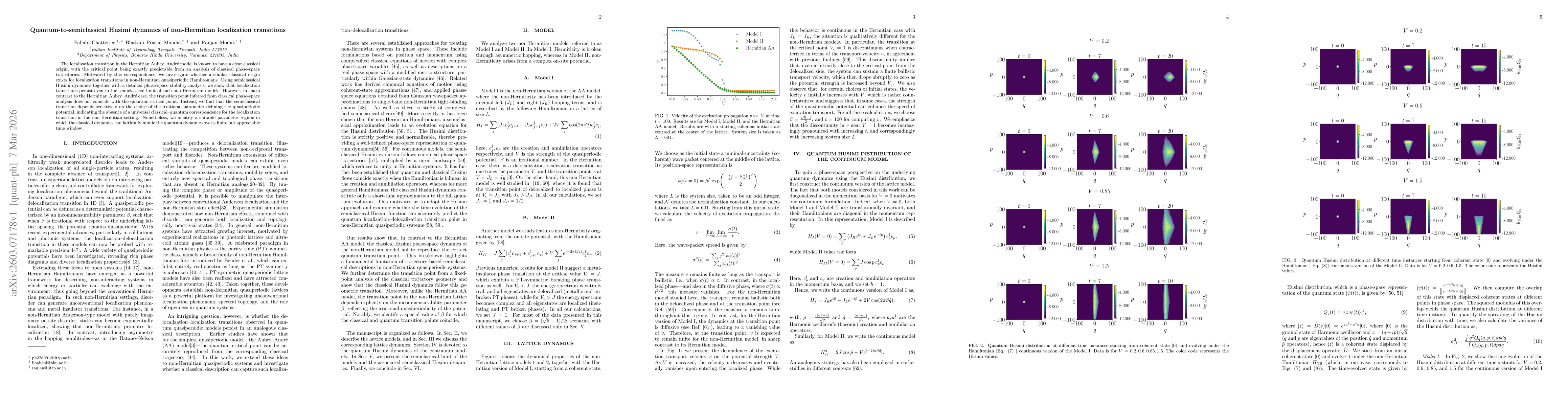 Thumbnail for Quantum-to-semiclassical Husimi dynamics of non-Hermitian localization transitions